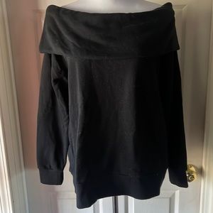 Victoria Sport by Victoria’s Secret off the shoulder black sweatshirt